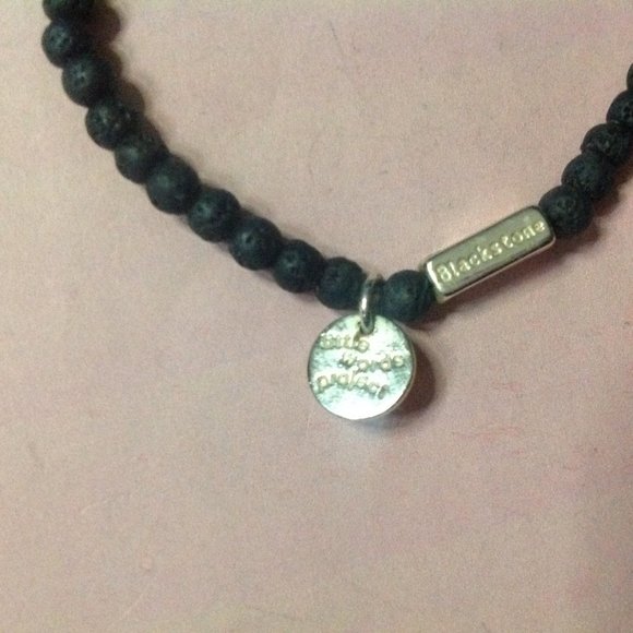 Retro BEYOND Black Lava Bead Stretch Bracelet - Picture 2 of 3